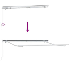 vidaXL Retractable Awning Anthracite 300 x 200 cm Fabric