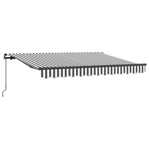 vidaXL Retractable Awning Anthracite 300 x 200 cm Fabric