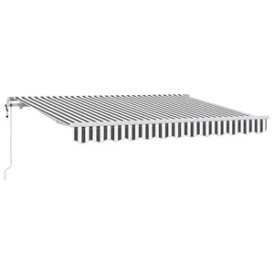 vidaXL Retractable Awning Anthracite 300 x 200 cm Fabric