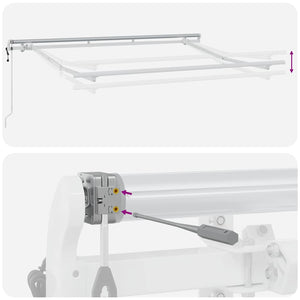 vidaXL Retractable Awning Anthracite 300 x 200 cm Fabric