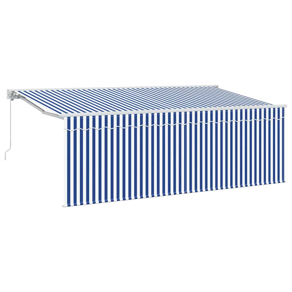vidaXL Retractable Awning Blue 350 x 200 cm Fabric