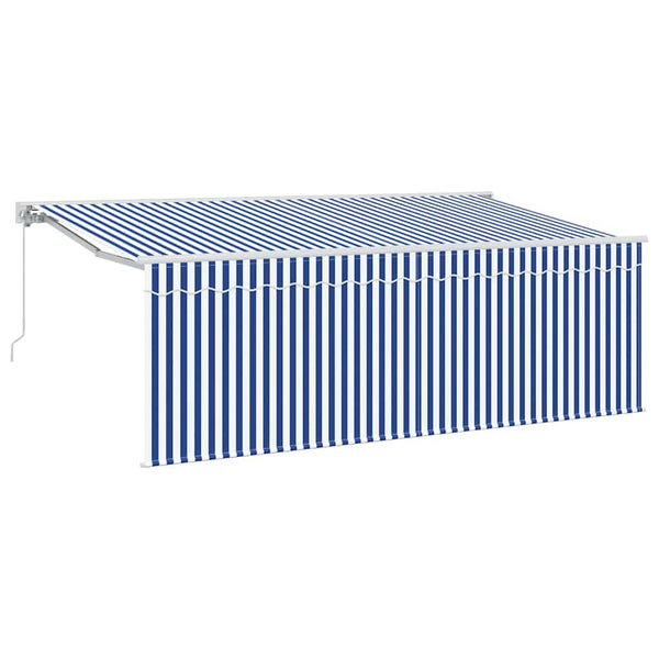 vidaXL Retractable Awning Blue 350 x 200 cm Fabric