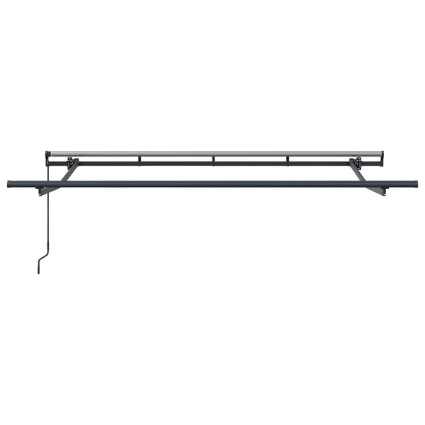 vidaXL Retractable Awning Light Grey 350 x 200 cm Fabric