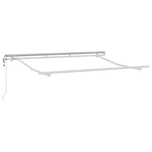 vidaXL Retractable Awning Light Grey 350 x 200 cm Fabric