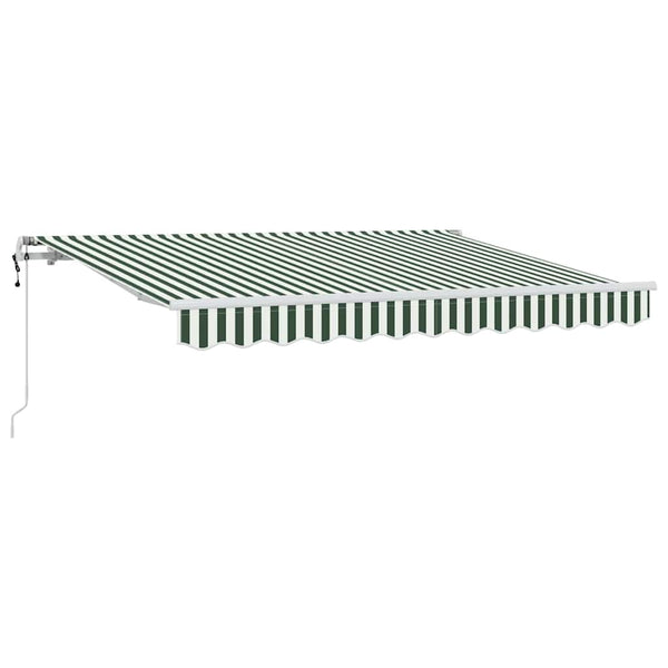 vidaXL Retractable Awning Green 350 x 200 cm Fabric
