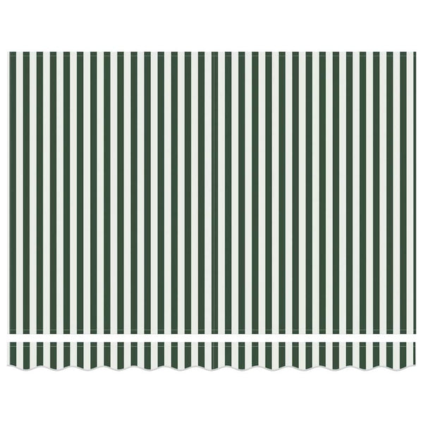 vidaXL Retractable Awning Green 350 x 200 cm Fabric