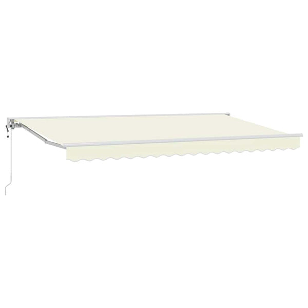 vidaXL Awning Frame Cream 400 x 200 cm Polyester with PU Coating