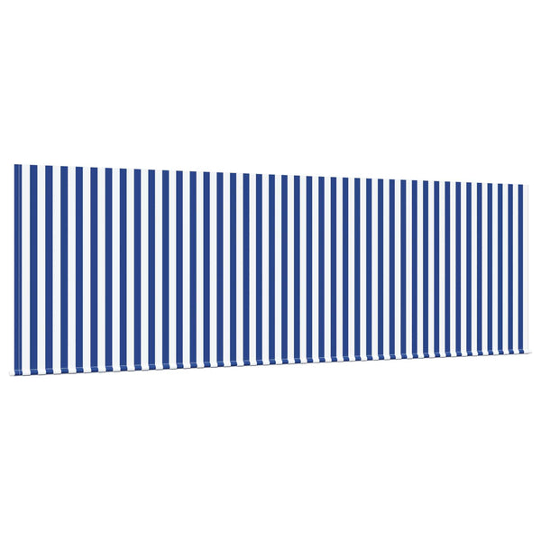 vidaXL Retractable Awning Blue and White 400 x 200 cm