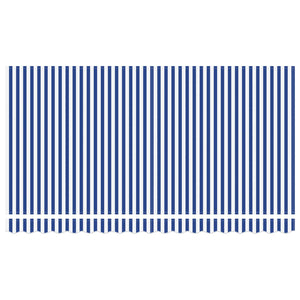 vidaXL Retractable Awning Blue and White 400 x 200 cm
