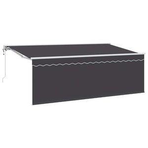 vidaXL Retractable Awning Anthracite 400 x 200 cm