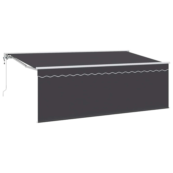 vidaXL Retractable Awning Anthracite 400 x 200 cm