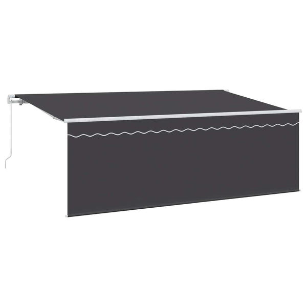 vidaXL Retractable Awning Anthracite 400 x 200 cm