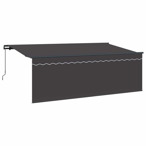 vidaXL Retractable Awning Anthracite 400 x 200 cm