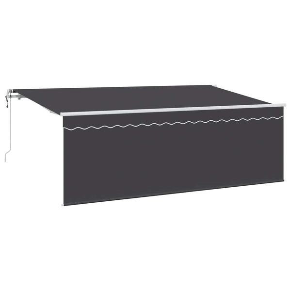 vidaXL Retractable Awning Anthracite 400 x 200 cm