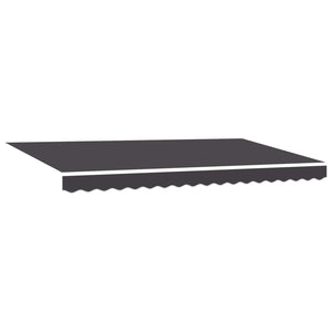 vidaXL Retractable Awning Anthracite 400 x 200 cm