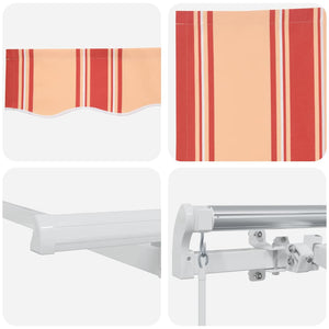 vidaXL Retractable Awning Yellow 400 x 200 cm Fabric