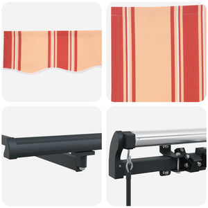 vidaXL Retractable Awning Yellow 400 x 200 cm Fabric