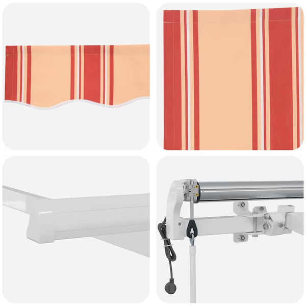 vidaXL Retractable Awning Yellow 400 x 200 cm Fabric