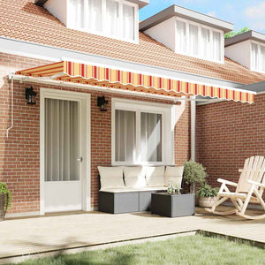vidaXL Retractable Awning Yellow 400 x 200 cm Fabric