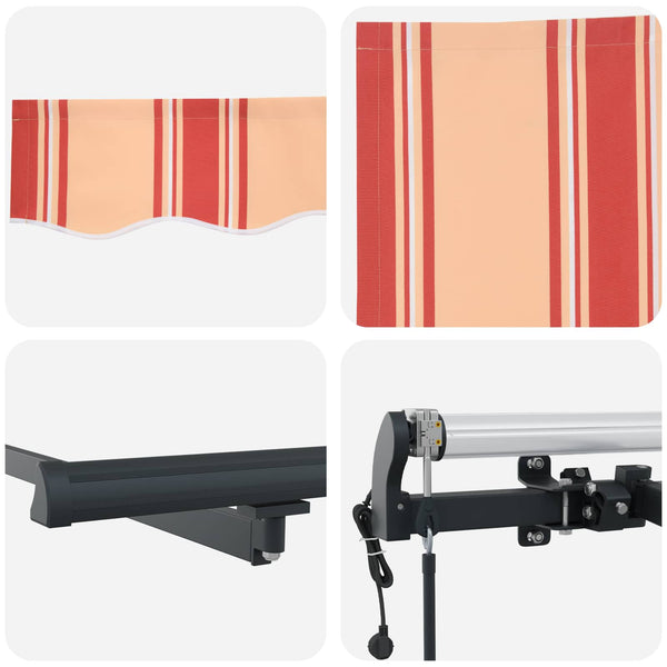 vidaXL Retractable Awning Yellow 400 x 200 cm Fabric