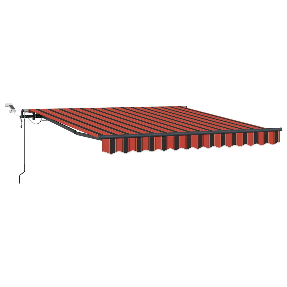 vidaXL Awning Fabric with Orange and Brown 300 x 250 cm Polyester