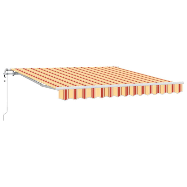 vidaXL Electric Retractable Awning Yellow and Orange 300 x 250 cm