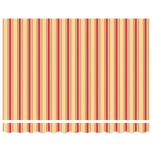 vidaXL Electric Retractable Awning Yellow and Orange 300 x 250 cm