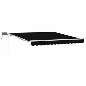 Einziehbare Markise, Schwarz, 300x250cm
