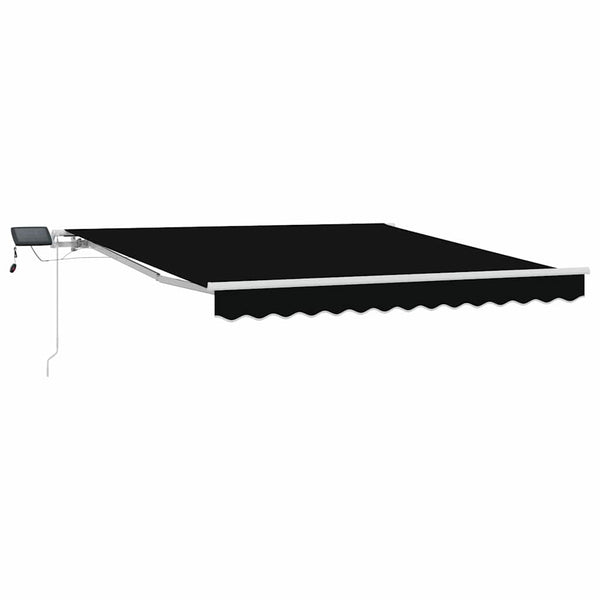 Einziehbare Markise, Schwarz, 300x250cm