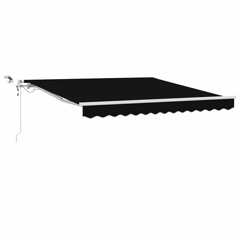 vidaXL Retractable Awning Black 300 x 250 cm Polyester and Metal