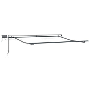 vidaXL Retractable Awning Black 300 x 250 cm Fabric