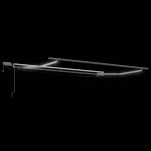 vidaXL Retractable Awning Black 300 x 250 cm Fabric