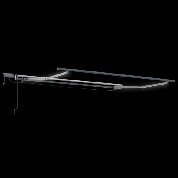 vidaXL Retractable Awning Black 300 x 250 cm Fabric