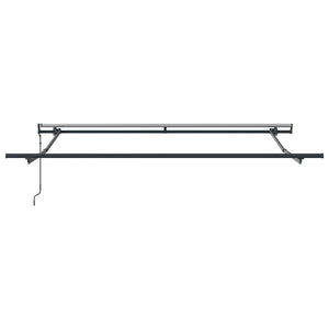 vidaXL Retractable Awning Black 300 x 250 cm Fabric and Aluminum