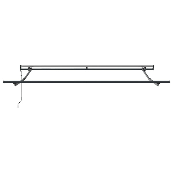 vidaXL Retractable Awning Black 300 x 250 cm Fabric and Aluminum