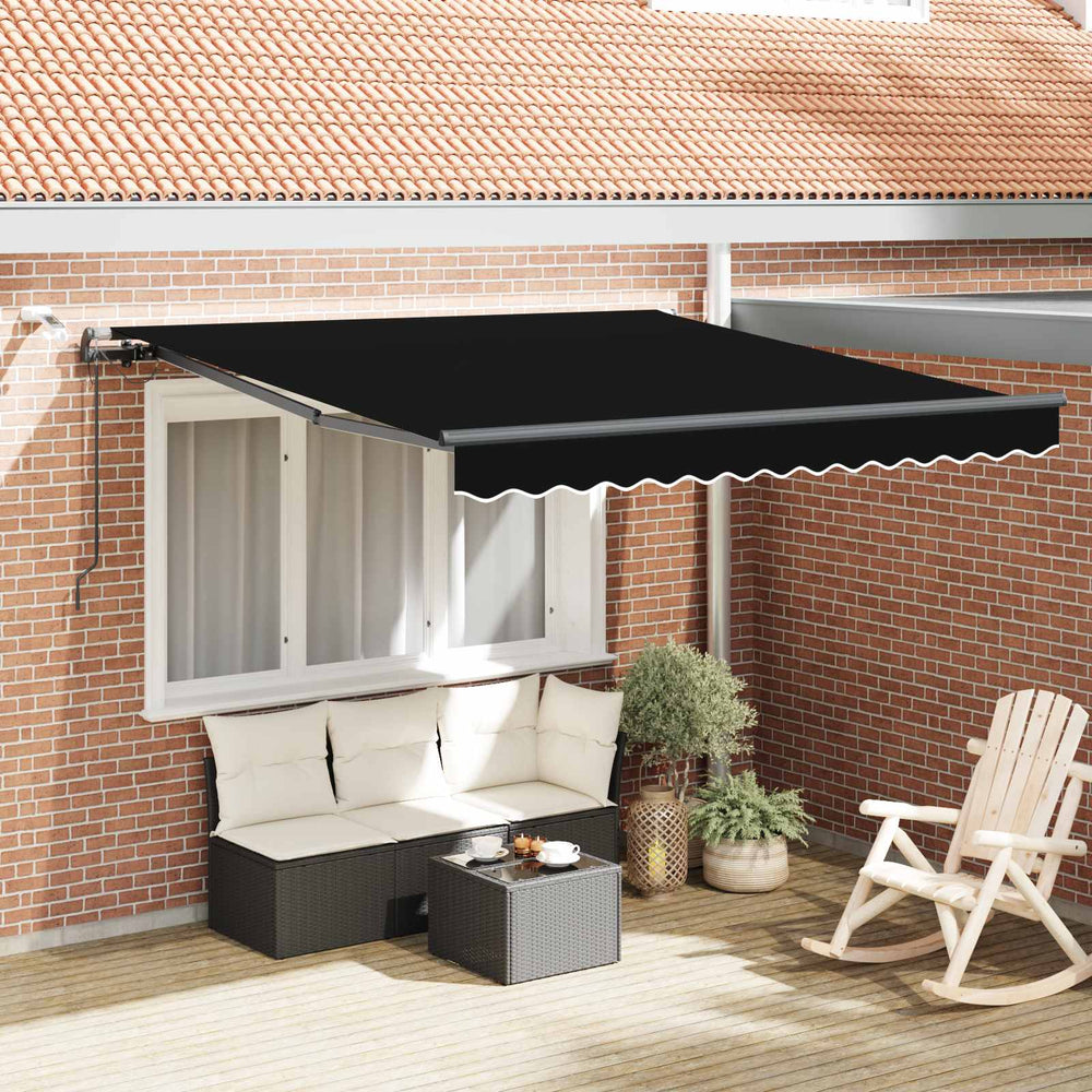 vidaXL Awning Fabric with Black 300 x 250 cm Polyester