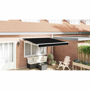 Schwarze Markise 300x250 cm