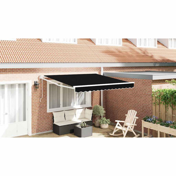 Schwarze Markise 300x250 cm