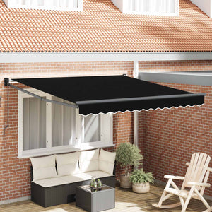 Schwarze Markise 300x250 cm