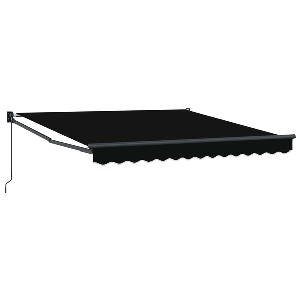 Schwarze Markise 300x250 cm