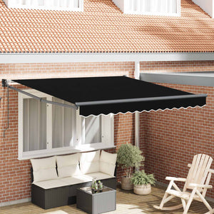 Schwarze Markise 300x250 cm