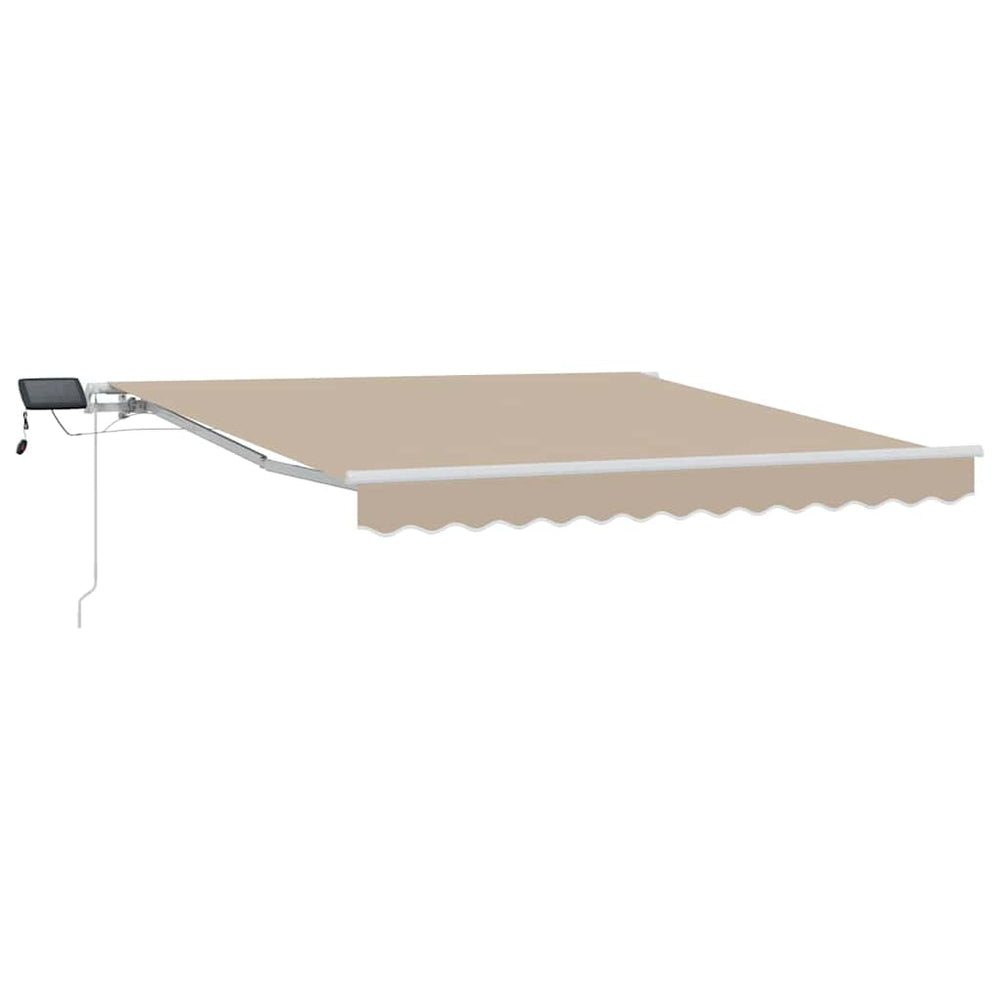 vidaXL Retractable Awning with Beige 300 x 250 cm Fabric