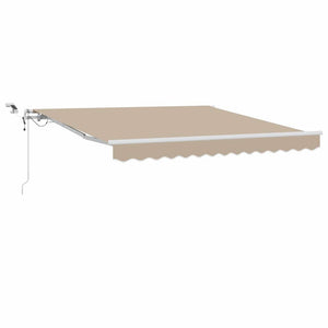 vidaXL Retractable Awning Beige 300 x 250 cm Polyester and Metal