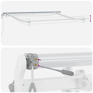 vidaXL Retractable Awning Beige 300 x 250 cm Polyester and Metal