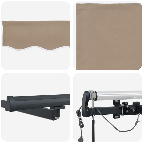 vidaXL Awning Fabric with Beige 300 x 250 cm Polyester