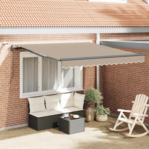 vidaXL Awning Fabric with Beige 300 x 250 cm Polyester