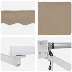 vidaXL Awning Beige 300 x 250 x 165 cm Polyester