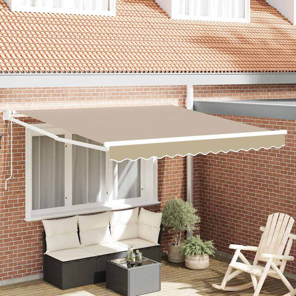 vidaXL Awning Beige 300 x 250 x 165 cm Polyester