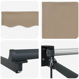 vidaXL Awning Beige 300 x 250 x 165 cm Polyester
