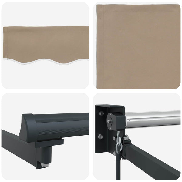 vidaXL Awning Beige 300 x 250 x 165 cm Polyester